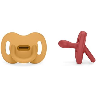 SUAVINEX , Pack 2 Chupetes Todo Silicona, Bebés 0/6 Meses y Recién Nacidos, Tetina Fisiológica Sx Pro, Blandito y Flexible, Ideal Dormir, Respeta el Desarrollo Bucodental, Colour Essence, Honey + Chili SUAVINEX , Pack 2 Chupetes Todo Silicona, Bebés 0/6 Meses y Recién Nacidos, Tetina Fisiológica Sx Pro, Blandito y Flexible, Ideal Dormir, Respeta el Desarrollo Bucodental, Colour Essence, Honey + Chili