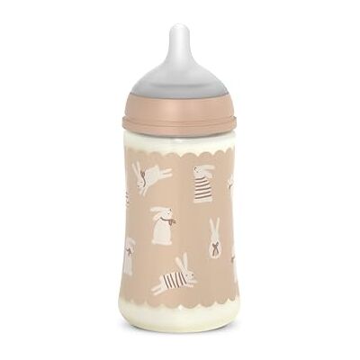 SUAVINEX , Biberón 270 ml con Tetina Fisiológica SX Pro de Silicona, con válvula Anticólico, de Flujo Medio (M), para Líquidos Densidad Media, Leche, Zumos o Agua. Bebés +3 Meses. Wonder Beige SUAVINEX , Biberón 270 ml con Tetina Fisiológica SX Pro de Silicona, con válvula Anticólico, de Flujo Medio (M), para Líquidos Densidad Media, Leche, Zumos o Agua. Bebés +3 Meses. Wonder Beige