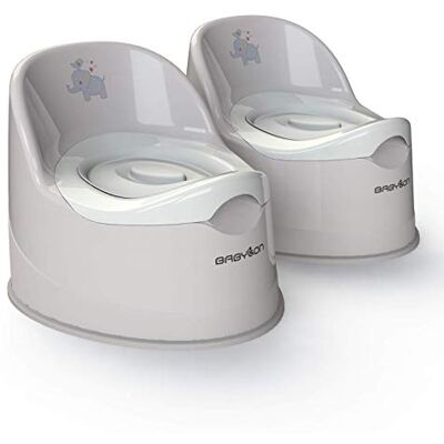 BABYLON Giant Orinal Infantil con tapa+cubo, WC, pack de 2, Gris BABYLON Giant Orinal Infantil con tapa+cubo, WC, pack de 2, Gris