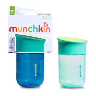 Munchkin Miracle 360 Vaso para bebé Pack de 2 12m+ 296ml Azul oscuro/Azul Munchkin Miracle 360 Vaso para bebé Pack de 2 12m+ 296ml Azul oscuro/Azul