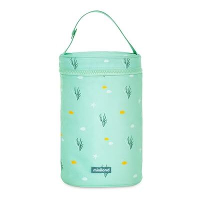 Miniland Bolsa Isotérmica para Termos y Biberones Thermibag Double, Bolsa de Transporte con Asa, para 2 Termos o Biberones de 500 ml Ocean Miniland Bolsa Isotérmica para Termos y Biberones Thermibag Double, Bolsa de Transporte con Asa, para 2 Termos o Biberones de 500 ml Ocean