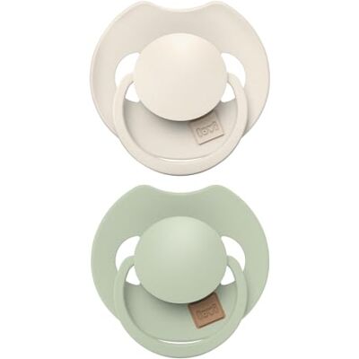 Difrax LOVI Chupete dinámico de 0 a 6 meses, color rosa claro y verde claro, 2 piezas, fácil de aceptar, libre de BPA, silicona de alta calidad y duradera Difrax LOVI Chupete dinámico de 0 a 6 meses, color rosa claro y verde claro, 2 piezas, fácil de aceptar, libre de BPA, silicona de alta calidad y duradera