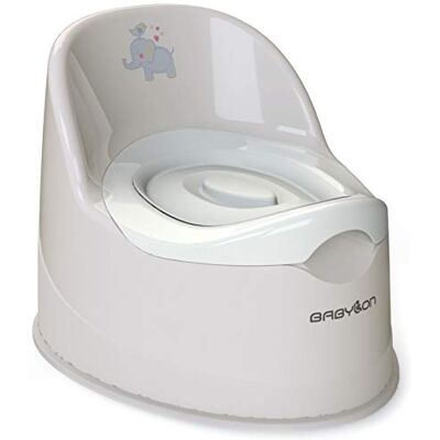 BABYLON Giant Orinal Infantil con tapa+cubo, Orinal WC, desde 1 año, Gris BABYLON Giant Orinal Infantil con tapa+cubo, Orinal WC, desde 1 año, Gris