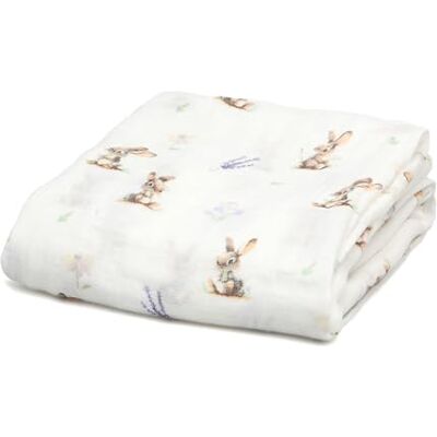 Kiokids Muselina Conejitos Colección Petit Moments 70% Bambú y 30% Algodón Gran Suavidad Termoclimática y Antibacteriana Protector Rayos UV Certificado OEKOTEX +0 Meses 120x120cm Kiokids Muselina Conejitos Colección Petit Moments 70% Bambú y 30% Algodón Gran Suavidad Termoclimática y Antibacteriana Protector Rayos UV Certificado OEKOTEX +0 Meses 120x120cm