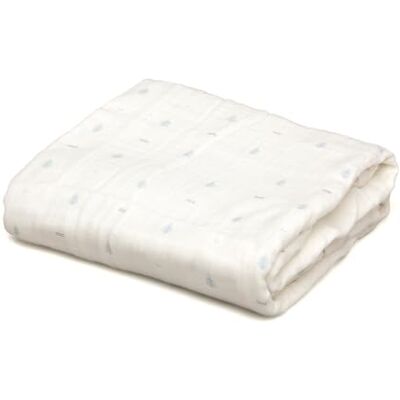 Kiokids Muselina Estampado Azul 70% Bambú y 30% Algodón Ultra Suave, Antibacteriana y Termoclimática, +0 Meses Certificado OEKOTEX +0 Meses 120x120cm Kiokids Muselina Estampado Azul 70% Bambú y 30% Algodón Ultra Suave, Antibacteriana y Termoclimática, +0 Meses Certificado OEKOTEX +0 Meses 120x120cm