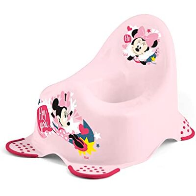 Lulabi Minnie Icon Orinal infantil de polipropileno con patas de goma antideslizantes Lulabi Minnie Icon Orinal infantil de polipropileno con patas de goma antideslizantes