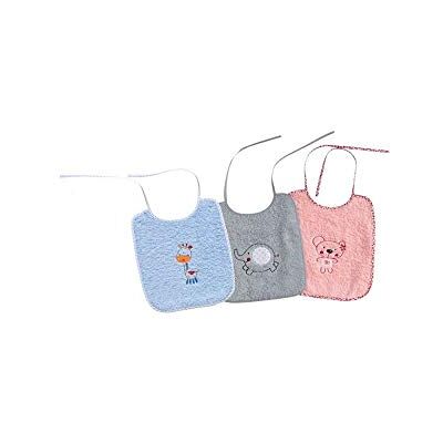 Interbaby Pack de 6 baberos de rizo 25x30, unisex Interbaby Pack de 6 baberos de rizo 25x30, unisex