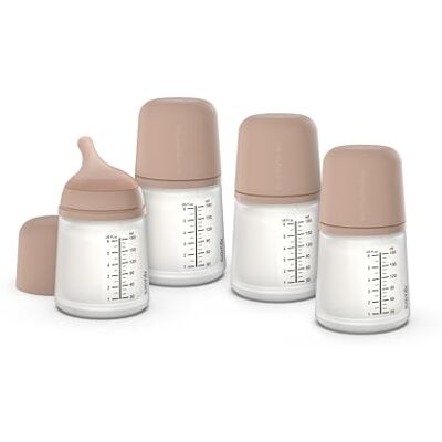 SUAVINEX , Pack 4 Biberón Anticólico Zero Zero, con Tetina de Flujo Adaptable (A) de Silicona, Bebés +0 Meses y Recién Nacidos, Específico Lactancia Materna, Leche Materna y de Fórmula, 180 ml, Medium SUAVINEX , Pack 4 Biberón Anticólico Zero Zero, con Tetina de Flujo Adaptable (A) de Silicona, Bebés +0 Meses y Recién Nacidos, Específico Lactancia Materna, Leche Materna y de Fórmula, 180 ml, Medium