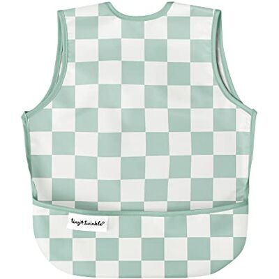 Tiny Twinkle Babero impermeable para bebé, (Cuadros verdes 6-24 meses) Tiny Twinkle Babero impermeable para bebé, (Cuadros verdes 6-24 meses)