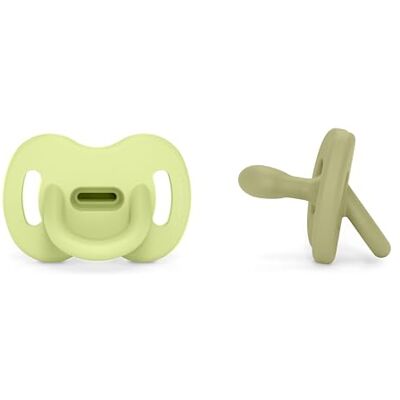 SUAVINEX , Pack 2 Chupetes Todo Silicona, Bebés 0/6 Meses y Recién Nacidos, Tetina Fisiológica Sx Pro, Blandito y Flexible, Ideal Dormir, Respeta el Desarrollo Bucodental, Colour Essence, Verde SUAVINEX , Pack 2 Chupetes Todo Silicona, Bebés 0/6 Meses y Recién Nacidos, Tetina Fisiológica Sx Pro, Blandito y Flexible, Ideal Dormir, Respeta el Desarrollo Bucodental, Colour Essence, Verde