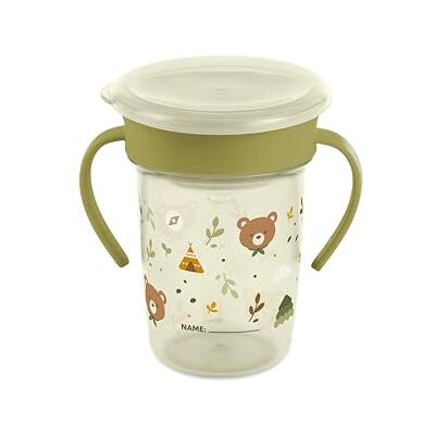 Miniland Sippy Cup 360 Explorer Vaso de Aprendizaje 270 ml Antiderrame Sistema 360° sin Boquilla Con Asas Ergonómicas y Tapa Personalizable Apto para Lavavajillas Miniland Sippy Cup 360 Explorer Vaso de Aprendizaje 270 ml Antiderrame Sistema 360° sin Boquilla Con Asas Ergonómicas y Tapa Personalizable Apto para Lavavajillas
