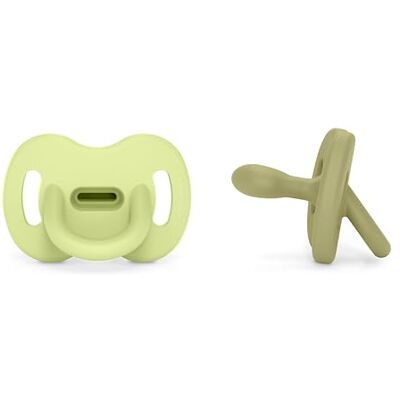 SUAVINEX , Pack 2 Chupetes Todo Silicona, para Bebés 6/18 Meses, Tetina Fisiológica Sx Pro, Súper Blandito y Flexible, Ideal para Dormir, Respeta el Desarrollo Bucodental, Colour Essence, Verde SUAVINEX , Pack 2 Chupetes Todo Silicona, para Bebés 6/18 Meses, Tetina Fisiológica Sx Pro, Súper Blandito y Flexible, Ideal para Dormir, Respeta el Desarrollo Bucodental, Colour Essence, Verde