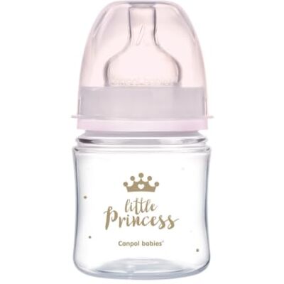Canpol babies Canpol bebés botella ancha anticoagulante 120ml PP Easy Start ROYAL BA rosa Canpol babies Canpol bebés botella ancha anticoagulante 120ml PP Easy Start ROYAL BA rosa