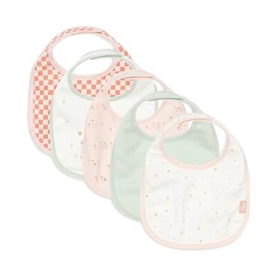 Jollein Baberos para bebé – Pretty Picnic – Paquete de 5 – Baberos impermeables – Con cierre de velcro – Babero para bebé – Babero antibabas Jollein Baberos para bebé – Pretty Picnic – Paquete de 5 – Baberos impermeables – Con cierre de velcro – Babero para bebé – Babero antibabas