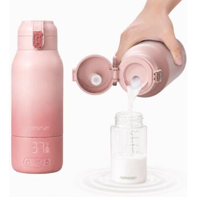 momcozy MW05 Calienta Biberones Portátil, 500 ml, 24 Usos por Carga, 617g 2 modos, 7 temperaturas, Listo en 3 Min, carga rápida USB-C y diseño inalámbrico para viajes, paseos y tomas fuera de casa momcozy MW05 Calienta Biberones Portátil, 500 ml, 24 Usos por Carga, 617g 2 modos, 7 temperaturas, Listo en 3 Min, carga rápida USB-C y diseño inalámbrico para viajes, paseos y tomas fuera de casa