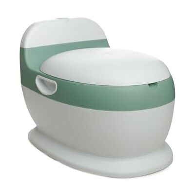 Thermobaby Mini inodoro Verde salvia Orinal para bebé con sonido de descarga Inodoro infantil Orinal de entrenamiento para ir al baño Pilas incluidas 18+ meses Thermobaby Mini inodoro Verde salvia Orinal para bebé con sonido de descarga Inodoro infantil Orinal de entrenamiento para ir al baño Pilas incluidas 18+ meses