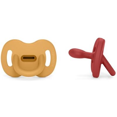 SUAVINEX , Pack 2 Chupetes Todo Silicona, para Bebés 6/18 Meses, Tetina Fisiológica Sx Pro, Súper Blandito y Flexible, Ideal para Dormir, Respeta el Desarrollo Bucodental, Colour Essence, Honey + Chili SUAVINEX , Pack 2 Chupetes Todo Silicona, para Bebés 6/18 Meses, Tetina Fisiológica Sx Pro, Súper Blandito y Flexible, Ideal para Dormir, Respeta el Desarrollo Bucodental, Colour Essence, Honey + Chili