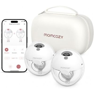 momcozy Smart Sacaleches Eléctrico Portátil, Manos Libres con App, 3 Modos & 9 Niveles, Embudo Ajustable 17-24mm, Libre de BPA, Ultra Ligero y Discreto momcozy Smart Sacaleches Eléctrico Portátil, Manos Libres con App, 3 Modos & 9 Niveles, Embudo Ajustable 17-24mm, Libre de BPA, Ultra Ligero y Discreto