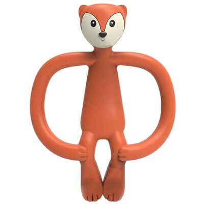 MATCHSTICK MONKEY , Antimicrobial Silicone Teether and Gel Applicator, Easy To Grip, BPA Free, 3 Months Old+, Fudge Fox, 11 cm MATCHSTICK MONKEY , Antimicrobial Silicone Teether and Gel Applicator, Easy To Grip, BPA Free, 3 Months Old+, Fudge Fox, 11 cm