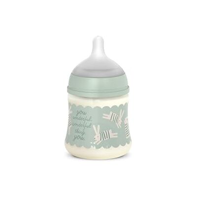 SUAVINEX , Biberón 150 ml con Tetina Fisiológica SX Pro de Silicona, con Válvula Anticólicos, de Flujo Lento (S) para Leche Materna y Artificial o Agua, Bebés +0 Meses, Recién Nacidos, Wonder Verde SUAVINEX , Biberón 150 ml con Tetina Fisiológica SX Pro de Silicona, con Válvula Anticólicos, de Flujo Lento (S) para Leche Materna y Artificial o Agua, Bebés +0 Meses, Recién Nacidos, Wonder Verde