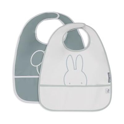 Baberos para Bebés Jollein - Pack de 2, Impermeables, Fáciles de Limpiar Baberos para Bebés Jollein - Pack de 2, Impermeables, Fáciles de Limpiar