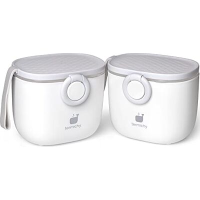 Termichy Dispensador de fórmula para bebés, contenedor dispensador de fórmula portátil para viajes, actividades al aire libre para bebés, 250g (gris, 2 paquetes) Termichy Dispensador de fórmula para bebés, contenedor dispensador de fórmula portátil para viajes, actividades al aire libre para bebés, 250g (gris, 2 paquetes)