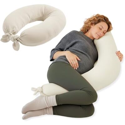 Jane Jané Cojín de Lactancia XXL y Embarazo, Almohada para Dormir y Descanso, Funda 100% Algodón Muselina, Beige Jane Jané Cojín de Lactancia XXL y Embarazo, Almohada para Dormir y Descanso, Funda 100% Algodón Muselina, Beige