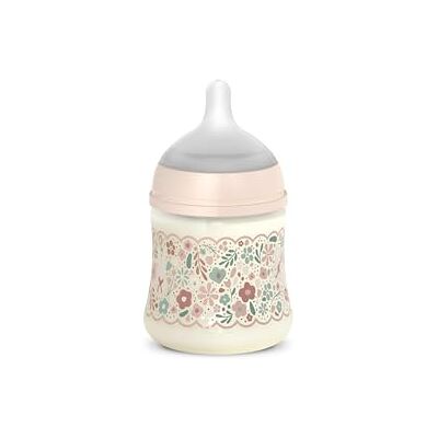 SUAVINEX , Biberón 150 ml con Tetina Fisiológica SX Pro de Silicona, con Válvula Anticólicos, Flujo Lento (S) para Leche Materna, Artificial o Agua, Bebés +0 Meses, Recién Nacidos, Wonder Flores Rosa SUAVINEX , Biberón 150 ml con Tetina Fisiológica SX Pro de Silicona, con Válvula Anticólicos, Flujo Lento (S) para Leche Materna, Artificial o Agua, Bebés +0 Meses, Recién Nacidos, Wonder Flores Rosa