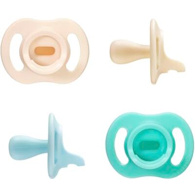Tommee Tippee Tommee Tipee Chupete Ultra-light StayPut, 0-6m, paquete de 4, diseño de silicona de una sola pieza Tommee Tippee Tommee Tipee Chupete Ultra-light StayPut, 0-6m, paquete de 4, diseño de silicona de una sola pieza