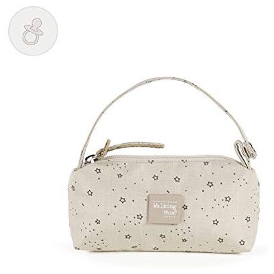 Walking Mum Portachupete Bebé Dreamer, Funda Guarda Chupetes y Tetinas de Biberón, Asa de Mano con Clip para Colgar en el Cochecito o Bolsa Canastilla, Color Beige, Medidas 10 x 8 x 2 cm Walking Mum Portachupete Bebé Dreamer, Funda Guarda Chupetes y Tetinas de Biberón, Asa de Mano con Clip para Colgar en el Cochecito o Bolsa Canastilla, Color Beige, Medidas 10 x 8 x 2 cm