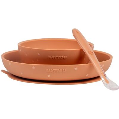 Set de vajilla infantil Nattou - Terracota Set de vajilla infantil Nattou - Terracota