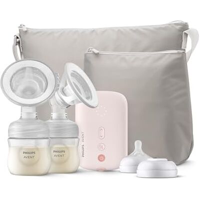 AVENT Philips Extractor de leche eléctrico doble, sacaleches eléctrico, resistencia hospitalaria, sin BPA, con bolsa de viaje y bolsa, AVENT Philips Extractor de leche eléctrico doble, sacaleches eléctrico, resistencia hospitalaria, sin BPA, con bolsa de viaje y bolsa,
