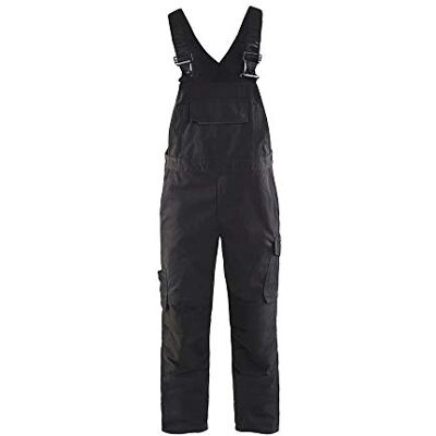 BLÅKLÄDER Blaklader 13309998C156 Babero elástico (talla C156), color negro y gris oscuro BLÅKLÄDER Blaklader 13309998C156 Babero elástico (talla C156), color negro y gris oscuro