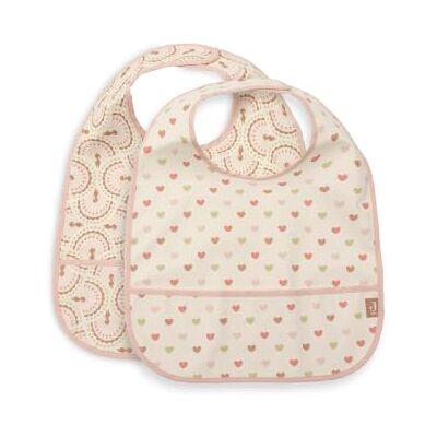 Jollein Baberos para bebé Paquete de 2 Impermeables Soft Plumes Jollein Baberos para bebé Paquete de 2 Impermeables Soft Plumes