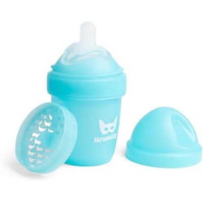 Herobility Double Anti-Colic Baby Bottle Award-Winning Hero Baby Bottles Soft Breast- Like Teat, Easy Mixing Lid & Net Safe & Environment Friendly Materials 240ml/8.5 fl oz Blue Herobility Double Anti-Colic Baby Bottle Award-Winning Hero Baby Bottles Soft Breast- Like Teat, Easy Mixing Lid & Net Safe & Environment Friendly Materials 240ml/8.5 fl oz Blue