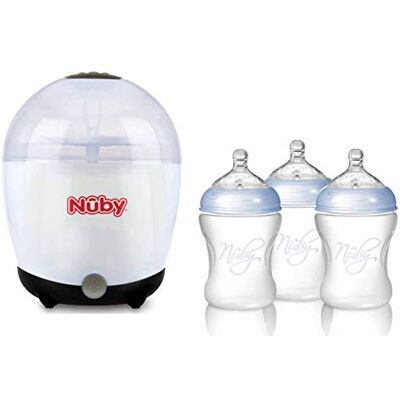 Nuby Nûby Promo pack Esteralizador a vapor y biberones Nuby Nûby Promo pack Esteralizador a vapor y biberones