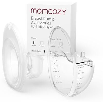 momcozy Brida de 24 mm y Juego Colector de Leche para M6, Accesorios de Repuesto Originales para el Extractor de Leche Mobile Style M6 momcozy Brida de 24 mm y Juego Colector de Leche para M6, Accesorios de Repuesto Originales para el Extractor de Leche Mobile Style M6