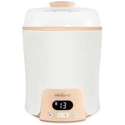 Miniland Super 6, Calienta Hasta 6 Biberones, Esteriliza Biberones y Potitos, Cocina al Vapor, Descongela, Cuece, Mantiene la Temperatura, 6 En 1 (Beige) Miniland Super 6, Calienta Hasta 6 Biberones, Esteriliza Biberones y Potitos, Cocina al Vapor, Descongela, Cuece, Mantiene la Temperatura, 6 En 1 (Beige)