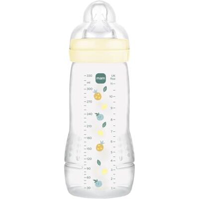 MAM Biberón, a partir de 6 Meses, 330ml, con Tetina X Especial Líquidos Espesos de Silicona de Fácil Aceptación, Fácil de Sostener, Fácil de Limpiar, Easy Active, Neutro, Pack de 1ud MAM Biberón, a partir de 6 Meses, 330ml, con Tetina X Especial Líquidos Espesos de Silicona de Fácil Aceptación, Fácil de Sostener, Fácil de Limpiar, Easy Active, Neutro, Pack de 1ud