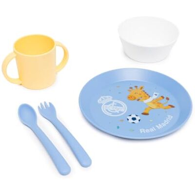Miniland Vajilla Infantil del Real Madrid para Bebés Set con Plato, Bol, Vaso de Aprendizaje y Cubiertos Libre de BPA Desde 0 a 3 Años Licencia Oficial Real Madrid Miniland Vajilla Infantil del Real Madrid para Bebés Set con Plato, Bol, Vaso de Aprendizaje y Cubiertos Libre de BPA Desde 0 a 3 Años Licencia Oficial Real Madrid