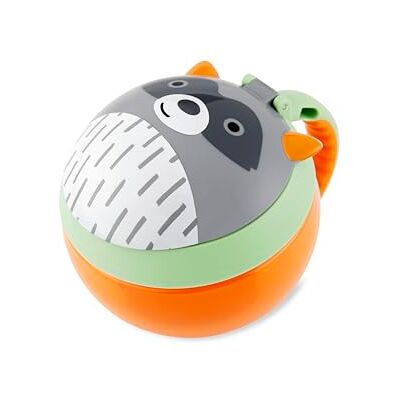 Skip Hop Recipiente para aperitivos para bebé, taza para aperitivos, mapache Skip Hop Recipiente para aperitivos para bebé, taza para aperitivos, mapache