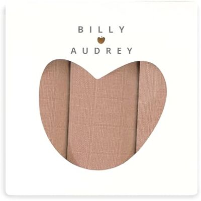 Billy loves Audrey Pack de Tres muselinas de Muselina Almond Billy loves Audrey Pack de Tres muselinas de Muselina Almond