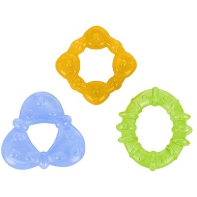 Bright Starts , Mordedores Chill & Teethe Juguete para la dentición del bebé relleno de agua y sin BPA, a partir de 3 meses Bright Starts , Mordedores Chill & Teethe Juguete para la dentición del bebé relleno de agua y sin BPA, a partir de 3 meses