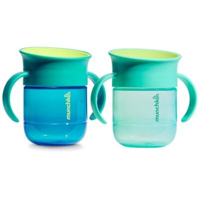 Munchkin Taza Bebé Miracle 360 Pack 2 6m+ 207ml Azul Oscuro/Azul Munchkin Taza Bebé Miracle 360 Pack 2 6m+ 207ml Azul Oscuro/Azul