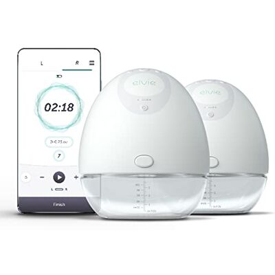 Elvie Pump Sacaleches Eléctrico Portátil Doble (conchas 21/24mm incluidas) Silencioso, Manos Libres Fácil de Limpiar y Transportar Control via App Sin Cables Elvie Pump Sacaleches Eléctrico Portátil Doble (conchas 21/24mm incluidas) Silencioso, Manos Libres Fácil de Limpiar y Transportar Control via App Sin Cables
