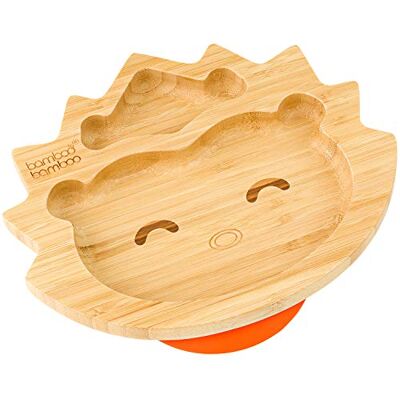 bamboo bamboo Plato Para Bebé Y Niño, Plato De Bambú En Forma De Erizo Con Succión Segura, Vajilla Antideslizante Para Alimentación Y Destete, Para Bebés Desde 6 Meses (Erizo, Naranja) bamboo bamboo Plato Para Bebé Y Niño, Plato De Bambú En Forma De Erizo Con Succión Segura, Vajilla Antideslizante Para Alimentación Y Destete, Para Bebés Desde 6 Meses (Erizo, Naranja)