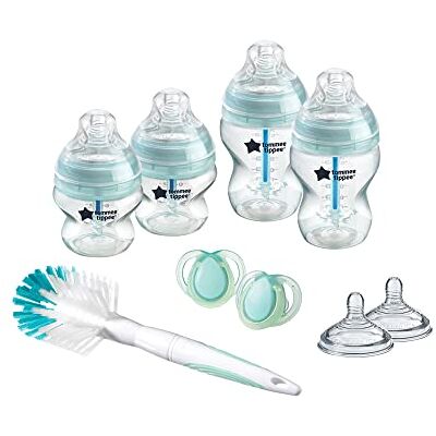 Tommee Tippee Kit de Biberones Recién Nacido Anticólico, Tetina con Forma de Pecho y Sistema de Aireación Anticólico, Azul Tommee Tippee Kit de Biberones Recién Nacido Anticólico, Tetina con Forma de Pecho y Sistema de Aireación Anticólico, Azul