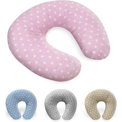 Interbaby Almohada Embarazada Algodón 55x55 cm, Relleno de Silicona Cojin Lactancia Bebe Cómodo, Fácil Lavado, Versátil Cojin Embarazada para Recientes y Futuras Mamás Star Rosa Interbaby Almohada Embarazada Algodón 55x55 cm, Relleno de Silicona Cojin Lactancia Bebe Cómodo, Fácil Lavado, Versátil Cojin Embarazada para Recientes y Futuras Mamás Star Rosa