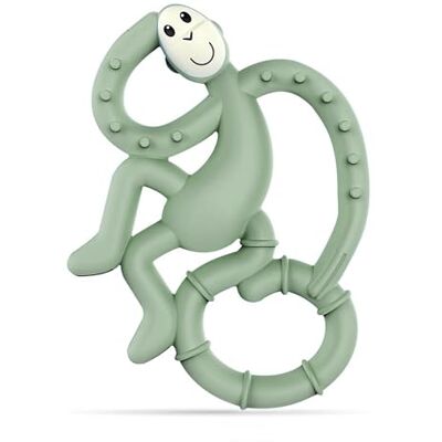 MATCHSTICK MONKEY , Antimicrobial Silicone Teether, Easy To Grip, BPA Free, 3 Months Old plus, 10 cm, Mint Green Mini Monkey MATCHSTICK MONKEY , Antimicrobial Silicone Teether, Easy To Grip, BPA Free, 3 Months Old plus, 10 cm, Mint Green Mini Monkey