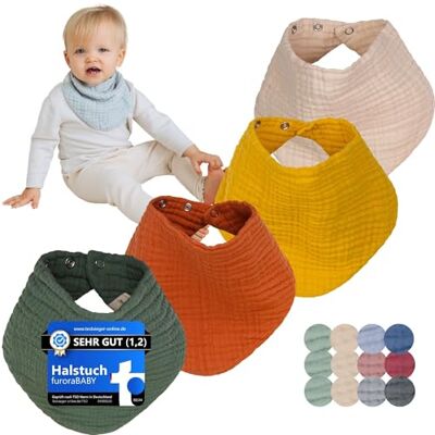 Flora Furora Baberos Bebe Recien Nacido (muy suave) muselina algodón orgánico ecologico GOTS + OEKO Tex 100 absorbente y transpirable Babero Bandana Bebe triangulares elegantes, bebe accesorios (Autumn) Flora Furora Baberos Bebe Recien Nacido (muy suave) muselina algodón orgánico ecologico GOTS + OEKO Tex 100 absorbente y transpirable Babero Bandana Bebe triangulares elegantes, bebe accesorios (Autumn)